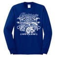 thumbnail image 2 of Wild Bobby, Greaser Outlaw Hot Rod Gambling Mechanic Pop Culture Mens Long Sleeve Shirt, Royal, 2XL, 2 of 3
