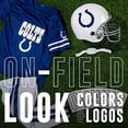 thumbnail image 2 of Conjunto de uniforme de fútbol para niños de Franklin Sports Indianapolis Colts: disfraz de fútbol juvenil de la NFL para niños y niñas, incluye casco, jersey y pantalones - Talla pequeña, 2 of 3