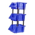 thumbnail image 3 of FELTECHELECTR 3Set Diy Plastic Storage Boxes Blue Tool And Parts Organizer Home Maintenance Indoor Outdoor Storage Work, 3 of 5