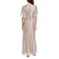 thumbnail image 2 of Adrianna Papell womens  Metallic Flutter Knit Gown, 4, Gold, 2 of 3