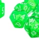 thumbnail image 4 of 7 Piezas Juegos de TRGP D8 D10 D12 D20 Mazmorras y Dragones Verde Yotijar Dados de varias caras, 4 of 6
