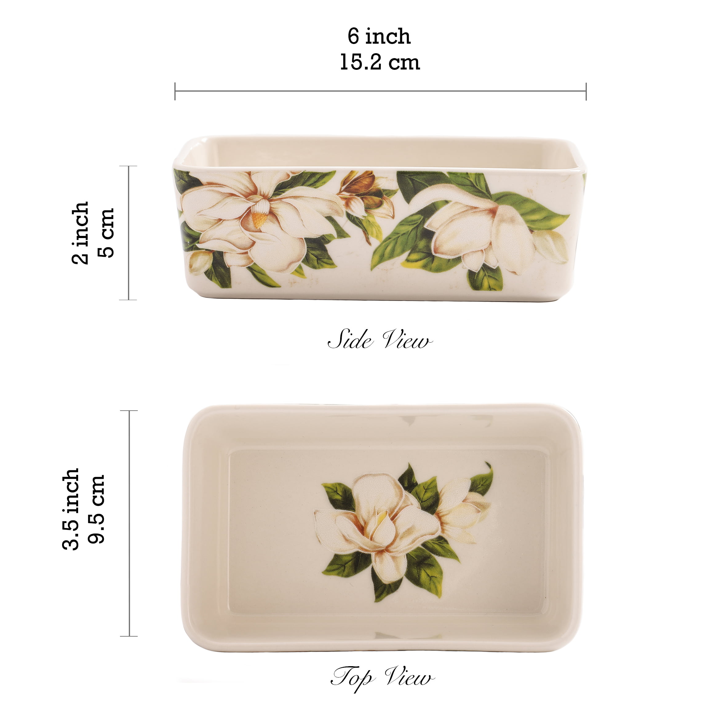 2pc Stoneware Bread Loaf Pan & Lid Cream/Clay - Hearth & Hand™ with Magnolia