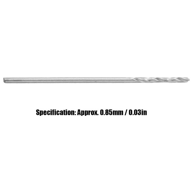 10Pcs Punch Twist Drill Bit Straight Shank High Speed Steel Industrial Tools 0.85mm