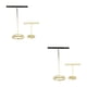 thumbnail image 3 of Qarigey De soporte para pendientes y pendientes, estante delicado, anillo multifuncional, organizador de moda, decoración de joyería para el Rejilla plana en forma de T 2piezas, 3 of 6