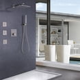 thumbnail image 3 of Three Functions Complete Shower System, 3 PCS of Body Jets Shower Set with Rough-in Valve, 3 of 5