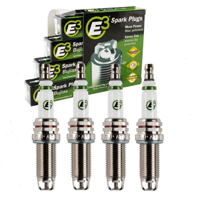 4 pc E3 Spark Plugs compatible with Lexus ES300h 2.5L L4 2013-2018