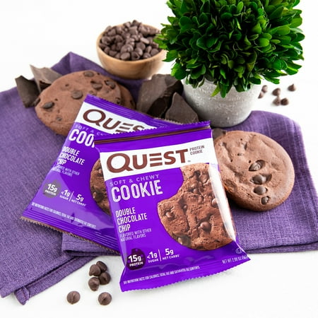 Quest Protein Cookie, Double Chocolate Chip, 15g Protein, 12 Ct