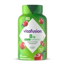 Vitafusion Extra Strength B12 Gummy Vitamins, Delicious Cherry Flavor, 120ct (60 Day Supply)