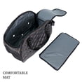 thumbnail image 4 of Small Pet Carrier for Small Dogs and Cats - Waterproof Faux Leather Pet Travel Tote Bag - Double Strap Travel Pet Carrier for Cat Travel Bag - 17.3 x 8.25 x 10.6 Inch - Black, 4 of 8