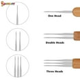 thumbnail image 5 of Spencer 10Pcs Bamboo Handle Dreadlock Crochet Hook Needle Tool Braiding Hair Making Tool for Braid Craft, 5 of 8