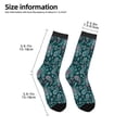 thumbnail image 2 of Fuzoiu Vintage Floral Print Kids Socks For Boys Girls,Grip Crew Socks with Non Slip,Lightweight Stretch Crew Socks,Toddlers Crew Boot Socks, 2 of 5