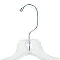 thumbnail image 2 of SSWBasics 17 inch Clear Plastic Dress Hangers (Case of 20), 2 of 5