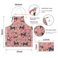 thumbnail image 7 of Shiba Inu Dog and Flower Floral Apron-Garden Aprons for Women with Pockets-Cotton Linen Waterproof Kitchen Cooking Gardening Aprons Adjustable for Kitchen,Cooking,BBQ and Salon 33x27 Inch, 7 of 7