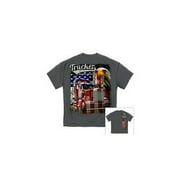 Misc. Novelty Clothing RN2335XL Trucker American Pride T-Shirt - Extra Large