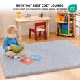thumbnail image 5 of Disolla 36 x 60 Silver Ultra Thick Plush Fluffy Microfiber Bath Mat & Non Slip Washable Bath Rug, Shaggy Floor Mat, 5 of 7