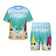 thumbnail image 1 of Balery Hello Summer Gnome 1 Conjunto de Pijama Infantil de Manga Corta con Estampado – Ropa de Dormir de Algodón Suave-X-Large, 1 of 6