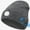 Grey, variant on Unisex Bluetooth Beanie Hat with Light,USB Rechargeable 6 LED Headlamp Winter Hat with Headphones and Built-in Speaker Mic for Men Women Running Camping Fishing (Grey)
