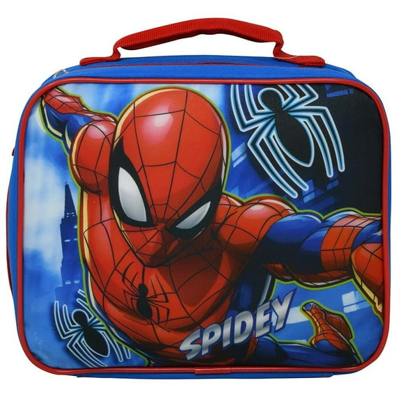 Marvel Boys Spiderman Thermal PVC Reusable Lunch Bag