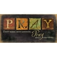 thumbnail image 3 of Rae, Marla 14x9 Black Modern Framed Museum Art Print Titled - Pray - Dont Worry, 3 of 5