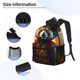 thumbnail image 3 of Disketp Prairie Meditating Raccoon Mochila Ligera Clásica con Múltiples Bolsillos, Mochila Casual para Hombre y Mujer, Ideal para Escuela, Trabajo y Viajes, 3 of 6