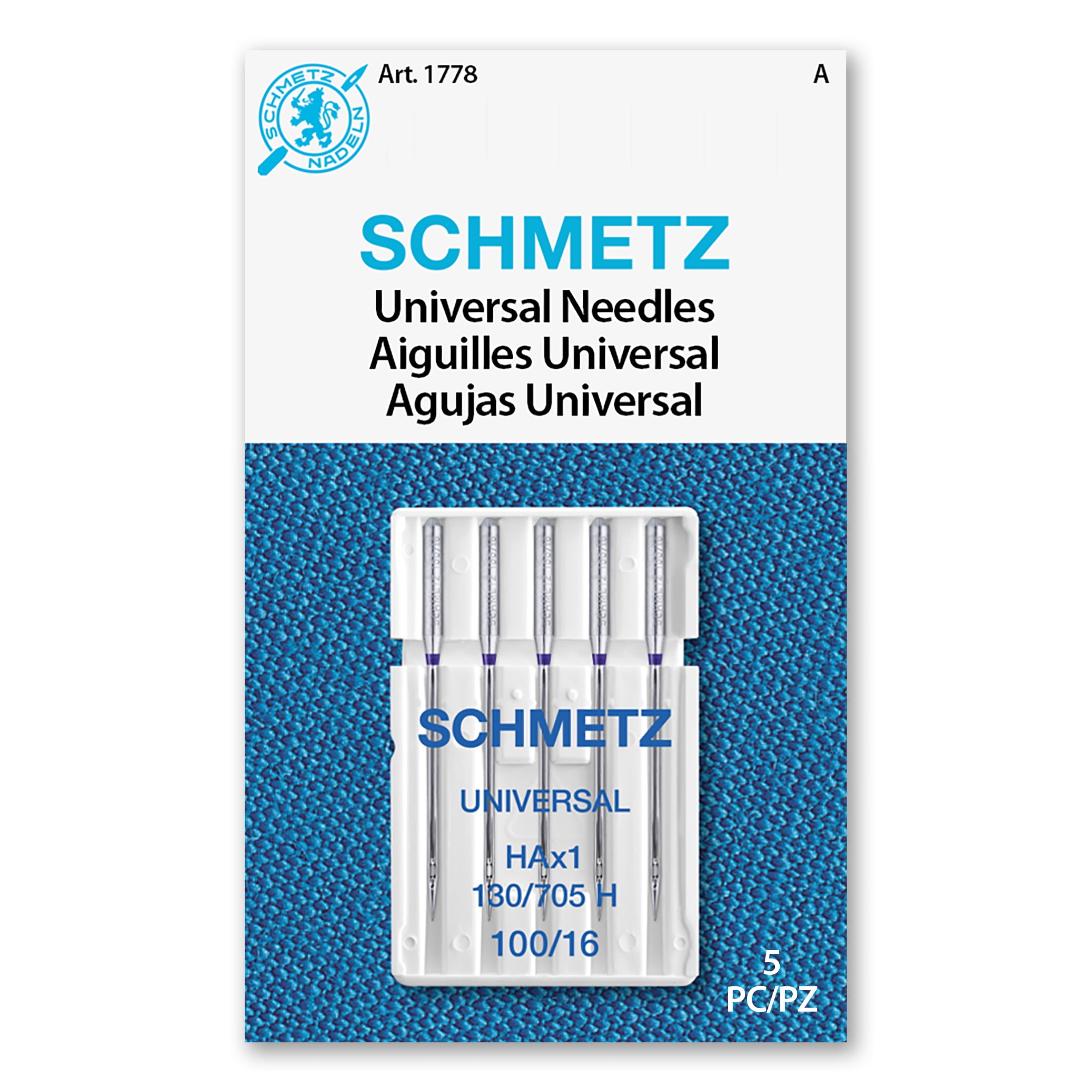 (2 pack) Schmetz Universal Sewing Machine Needles - Size 100/16, 10 Count