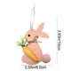 thumbnail image 3 of Decoraciones de Pascua, adornos de Pascua, regalos de Pascua, fieltros de Pascua, adorno de conejo y zanahoria, colgantes de tela no tejida, 3 of 6