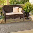 thumbnail image 1 of Homespice Decor 316684 8 x 10 ft. Smoke Ultra Durable Rectangular Braided Rug - Grey, 1 of 1