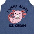 thumbnail image 3 of Instant Message - I Want Alotl Ice Cream - Toddler and Youth Girls A-line Dress, 3 of 6