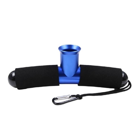 Fishing Fighting Waist Belt T Shape Fishing Rod Butt Cushions Aluminum Alloy Fishing Belt Rod Holder with Lanyard