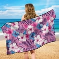 thumbnail image 4 of Garronmavis Tropical Hibiscus Print Front Car Seat Towel Cover 1 PC Stain Resistant Easy Installation Universal Fit Breathable Car Seat Protector for Cars SUVs Trucks Sedans Vans, 4 of 9