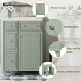thumbnail image 4 of 24-Inch Bathroom Vanity Cabinet with Ceramic Sink, 2 Drawers, 1 Door, 4 of 10
