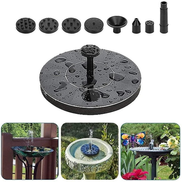 Solar Powered Fountain, Floating Solar Fountain Pump1.5wbird Bath Outdoor Solar Fountain Outdoor