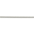 thumbnail image 2 of 925 Sterling Silver 2mm Diamond-cut Spiga Chain Necklace 30 inch for Female, 2 of 4