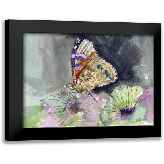 Roberto, LuAnn 14x12 Black Modern Framed Museum Art Print Titled - Watercolor Butterfly III