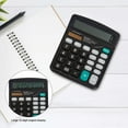 thumbnail image 6 of Deago 12 Digits Desktop Calculator with Large LCD Display and Sensitive Button, Dual Solar Power and Battery, Standard Function for Office, Home, School, 6 of 10