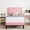 Pink, variant on VECELO Queen Bed Frame, Upholstered Queen Size Platform Bed Frame with Adjustable Headboard, Strong Wood Slat Support, No Box Spring Needed, Dark Gray