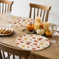 thumbnail image 4 of Fall Round Placemats Set of 4 Autumn Maple Leaves Place Mats Thanksgiving Woven Placemat Orange Fallen Leaf Linen Circle Braided Table Mat for Kitchen Dining Table Autumn Party Home Decor 15 Inch, 4 of 9