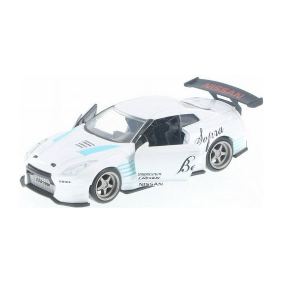2009 Nissan Ben Sopra GT-R R35, White - Jada 98564DP1 - 1/32 Scale Diecast Model Toy Car (Brand New but NO BOX)