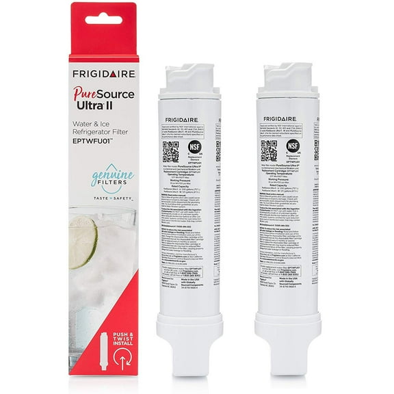 2 Pack (EPT²WFU01) Replacement Refrigerator Water Filter