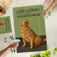 thumbnail image 2 of Lantern Press 1000 Piece Jigsaw Puzzle, Golden Retriever, Life is Better, 2 of 5