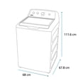 thumbnail image 4 of Lavadora Automática Aqua Saver Green High Efficiency 20 kg Diamond Gray con Sanitizado Mabe - LMX70214WDAB0, 4 of 4