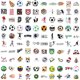 thumbnail image 2 of Stickers de fútbol Hebraeos, 100 piezas, impermeables para botellas de agua, 2 of 7