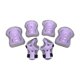 thumbnail image 1 of Cómodo y práctico juego de muñequeras, codos y rodilleras para niños Lavanda gris, 1 of 9