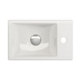 thumbnail image 4 of BOCCHI 1419-001-0126 Fireclay Sink 14.5" 1-hole Right Side Faucet Deck in White, 4 of 6