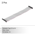 thumbnail image 3 of Unique Bargains IDC 44Pin Flat Ribbon Cable, 2.0mm Pitch FC to FC Connector 30cm Length Grey Jumper Wire Computer DVD, 2Pcs, 3 of 5