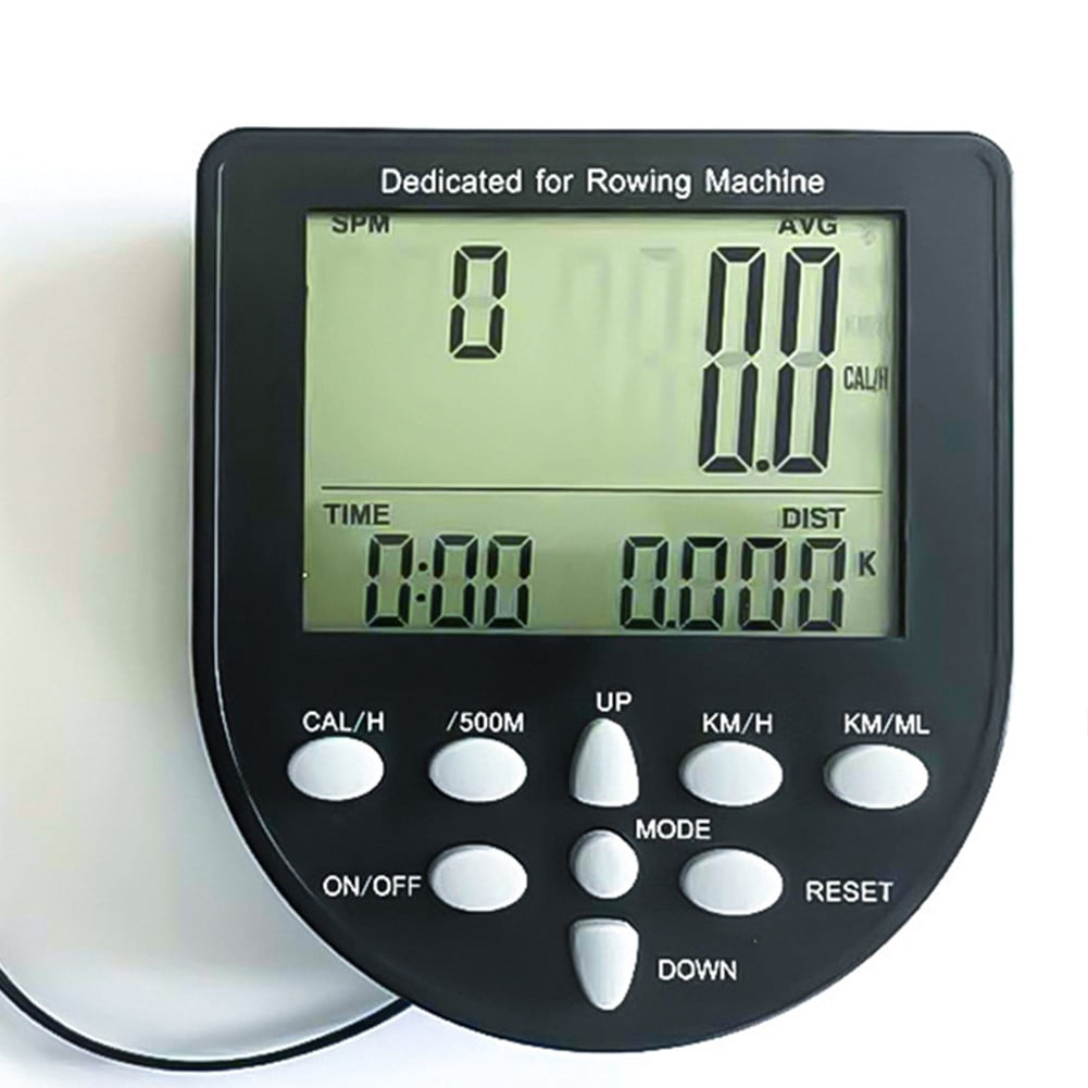 Cogfs Rowing Machine Counter Fitness Equipment Monitor Electronic Watch Gauge