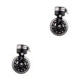 thumbnail image 3 of Advancent Bicicleta plegable de aleación de aluminio tubo de asiento de rueda giratoria Universal incrustado rueda de 360 ​​grados seguridad Negro METRO 2piezas Advancent CBP197052, 3 of 6