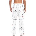 thumbnail image 4 of FORMRS Mens Pajama Pants with Pockets Sleepwear Lounge Bottoms Sizes S-2XL, Blue Cartoon Snowmen, 4 of 7