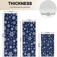 thumbnail image 4 of Dark Blue Christmas Snowflake Pattern Kitchen Rugs Sets Of 3,Kitchen Runner Rugs Non Skid Washable,Decorative Kitchen Floor Mats for Kitchen,Sink,Laundry,17"x30"+ 17"x47" + 17"x59", 4 of 6