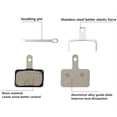 thumbnail image 4 of Shimano B01S Hydraulic Disc Brake Pad Front Rear Semi-Metal Resin fit MT200 M315, 4 of 7